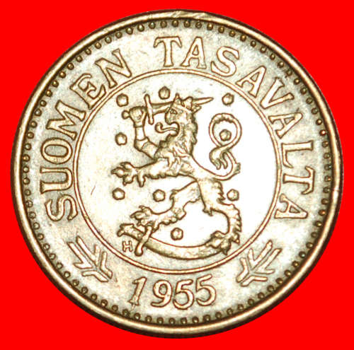 * PINE TREE (1952-1962): FINLAND  10 MARKS 1955H! DIES 1+B! · LOW START · NO RESERVE!