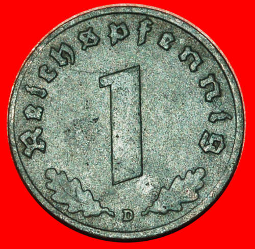 * SWASTIKA: GERMANY 1 PFENNIG 1941D! TYPE 1940-1945 THIRD REICH 1933-1945 · LOW START! · NO RESERVE!