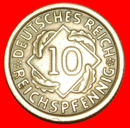 * THIRD REICH (1933-1945): GERMANY  10 REICHSPFENNIGS 1936G UNCOMMON! · LOW START! · NO RESERVE!