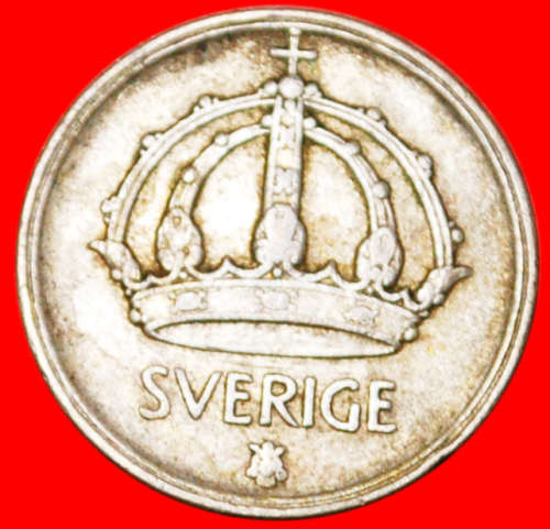 * SILVER: SWEDEN  25 ORE 1946! GUSTAV V (1907-1950) · LOW START!· NO RESERVE!
