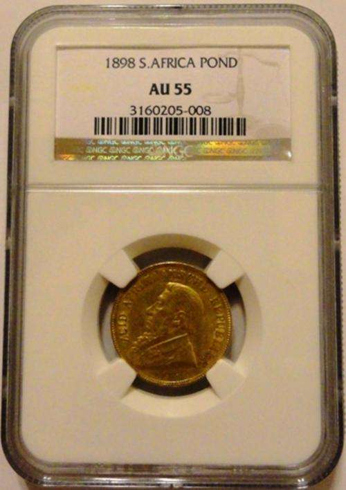 1898 ZAR 1 POND - AU55