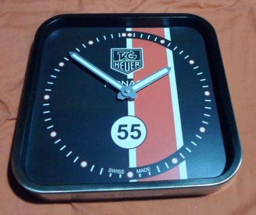 TAG HEUER MONACO WALL CLOCK BLACK