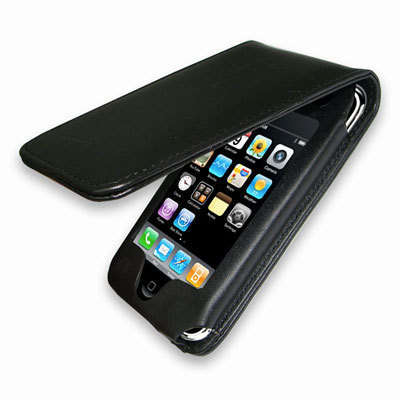 BLACK FLIP SKIN CASE COVER APPLE IPHONE 3G / 3GS / i68 / i9