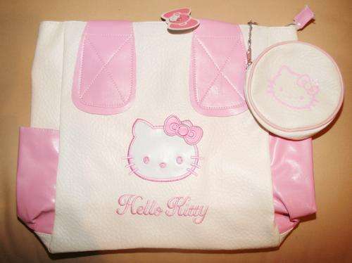 White Pink Hello Kitty Shoulder Bag Sanrio Licensed