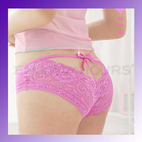 Sheer Sexy Ultra Feminine Panty Panties Pink Small / Medium