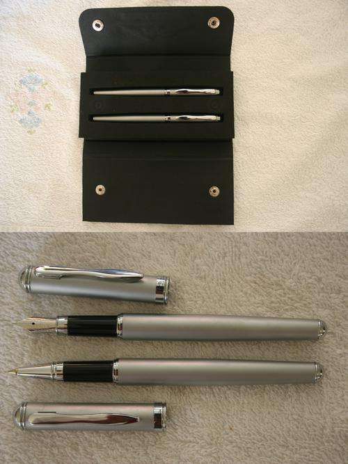 Michael Schumacher Duo Pen set Silver Rare !!!