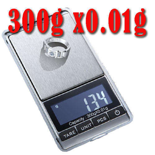 300g x 0.01g Mini Digital Jewelery 7 WEIGH UNITS Gram Carat Scale