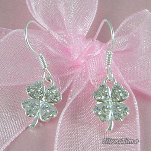 Xmas sale - FREE shipping + FREE Gift - Silver flower earrings