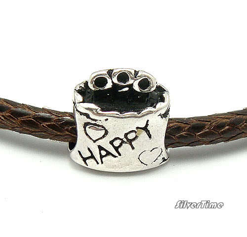 Solid 1.76g Sterling Silver Bead