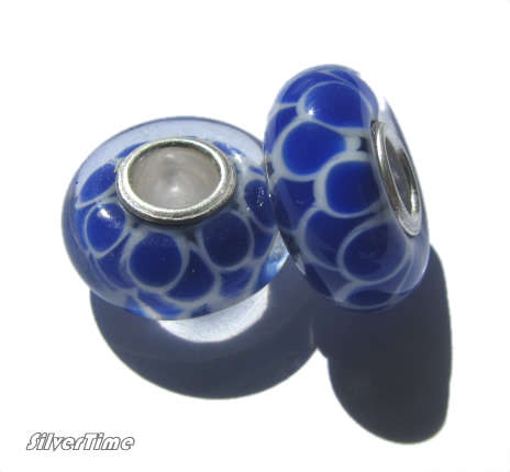 TOP CLASS Murona Glass Bead/Charm with Sterling Silver Core