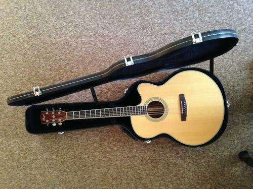 Cort SJ-5F Semi Acoustic Jumbo Guitar (Rare) with Hardcase