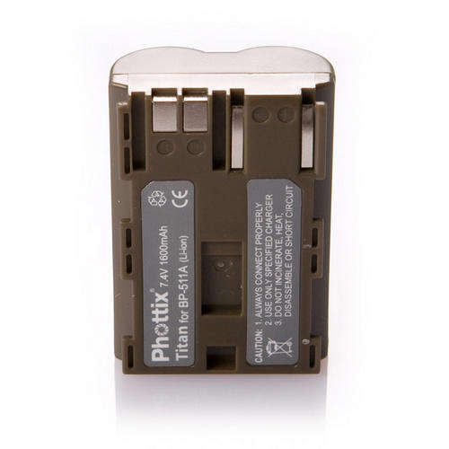 Canon 10D, 20D, 30D, 40D, 50D , BP511/511A high quality replacement battery. ISO 9001 Standards!