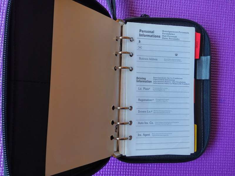 Advantage Organizer Filofax A6 Black PU Leather