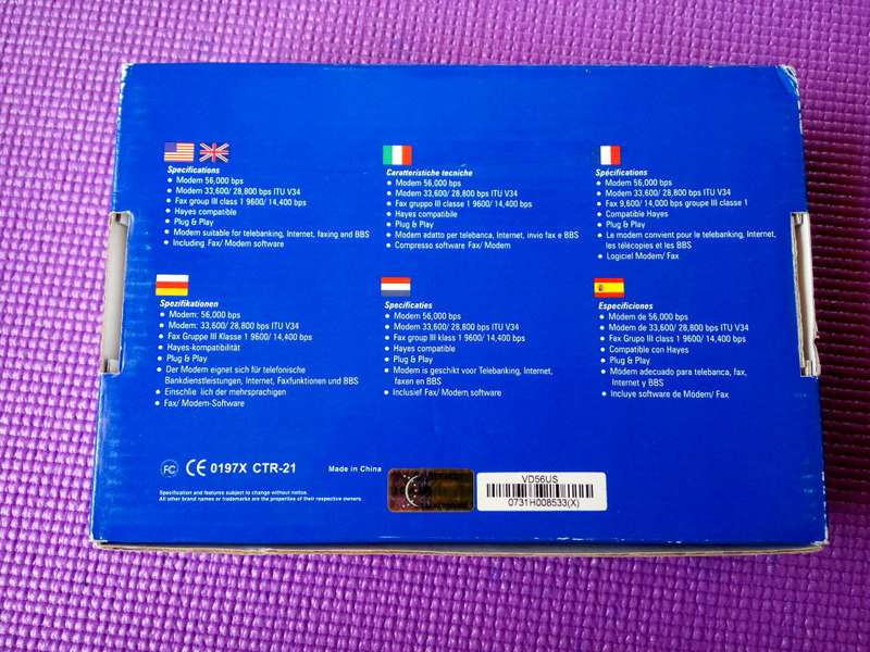 Mecer 56K USB External Fax Modem
