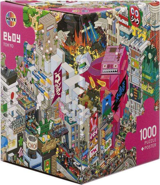 Heye Jigsaw Puzzle Triangular Box - eBoy Tokyo 1000pc 68x48cm