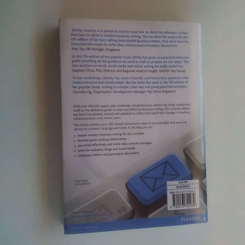 Model Business Letters, Emails and Other Business Documents (7th Ed) by Shirley Taylor