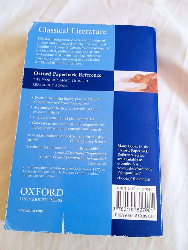 OXFORD CONCISE COMPANION TO CLASSICAL LITERATURE
