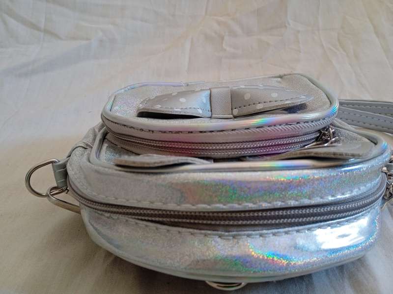 CUTE GLITTER BABY BUNNY BACKPACK WITH DETACHABLE STRAPS