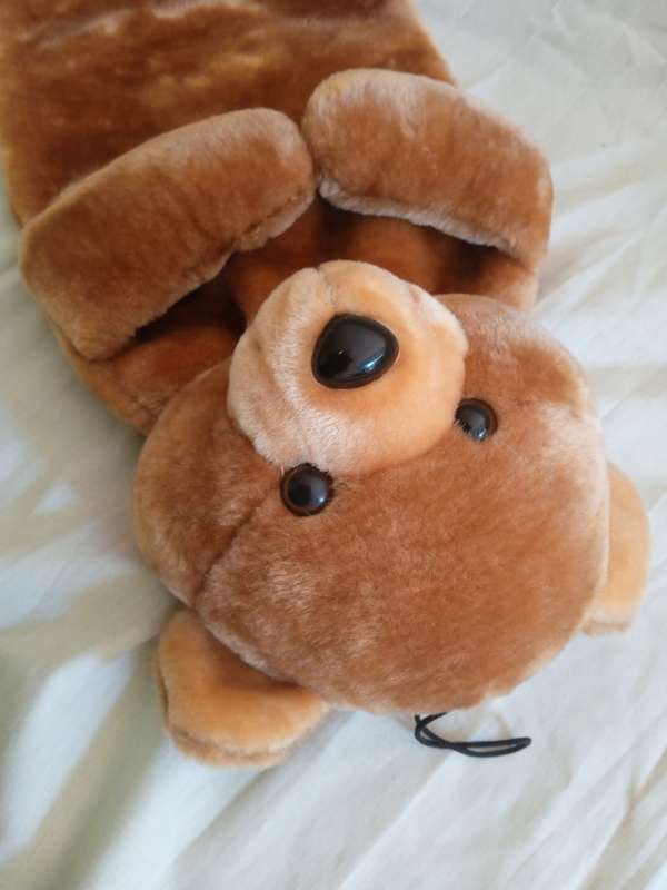 HOT WATER BOTTLE HOLDER (BROWN TEDDY BEAR)