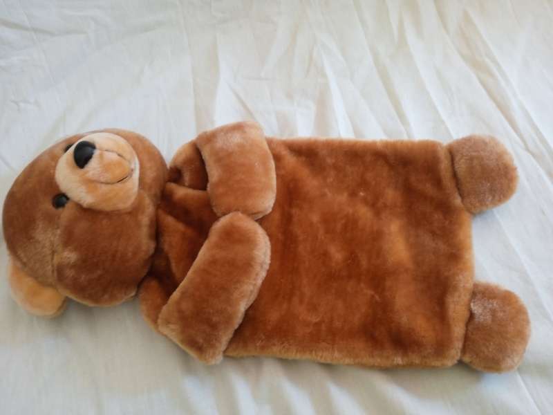 HOT WATER BOTTLE HOLDER (BROWN TEDDY BEAR)
