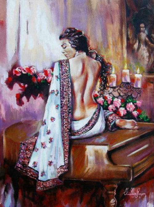 ***ORIGINAL Phillip Steyn - OIL on canvas - 60x80cm - Flowers and Music***