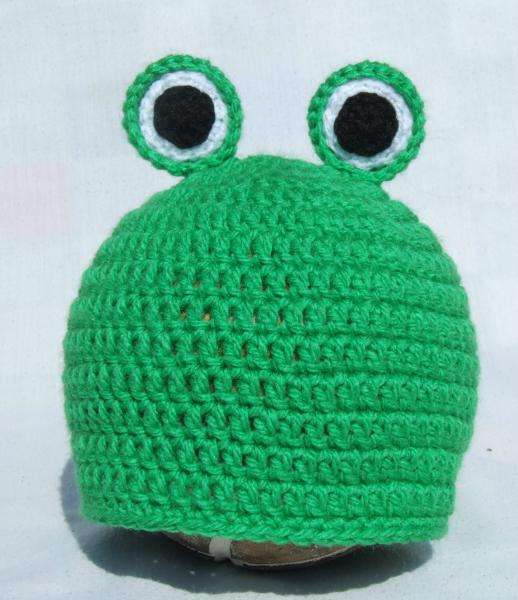 **PLACE YOUR ORDER - FROG BEANIE - HAND CROCHET - ALL SIZES**