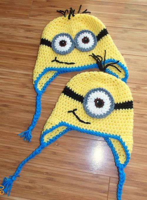 **PLACE YOUR ORDER - MINION BEANIE ADULT SIZE - HAND CROCHET**