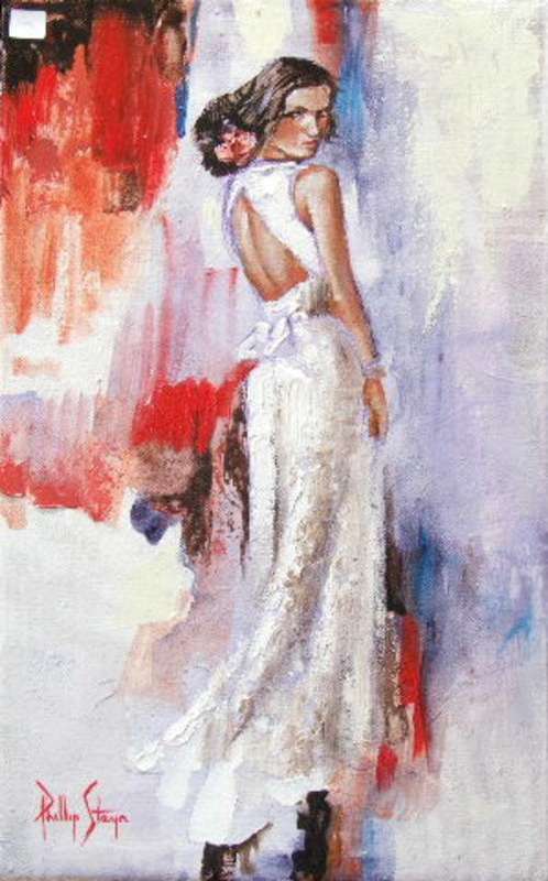 "White Dress" Original artwork