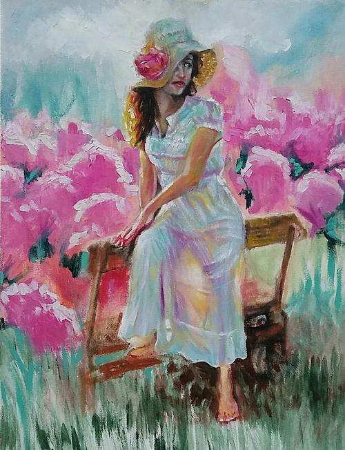 Original Phillip Steyn artwork - "Spring Blooms" 41cm x 54cm