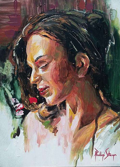 Original Phillip Steyn artwork - 'Maria' - 44cm x 60cm