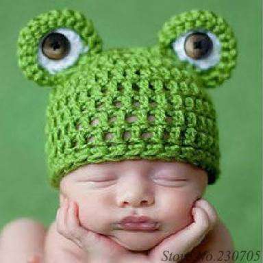 Crochet Froggie Photo Prop for baby photography