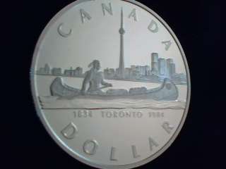 1984 Canada stunning Silver One Dollar Proof coin