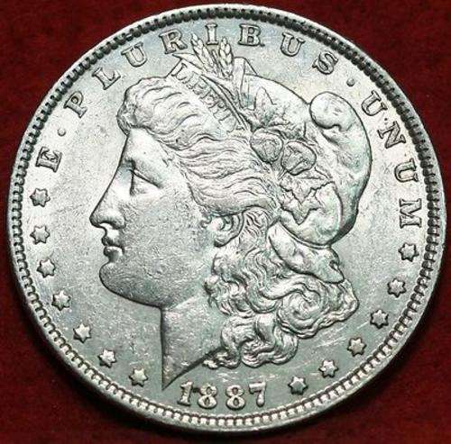 1887 Uncirculated  Morgan Silver Dollar