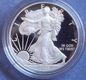 2012 Silver Walking Liberty1 Dollar, One Ounce Pure silver, Uncirculated coin