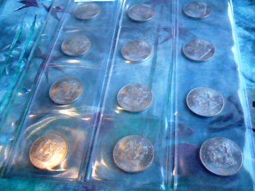 12 X 1989 RSA 50c UNCIRCULATED  BEAUTIFUL COINS W526