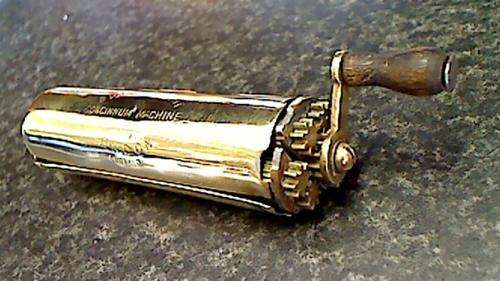 Vintage Solid Brass Cigarette Roller made in England