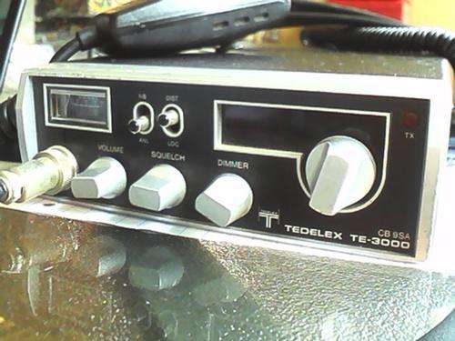 TEDELEX TE-3000 CB 9SA RADIO CHANNELS 19-27 + MIKE AND AERIAL MAGNET MOUNT, W1226