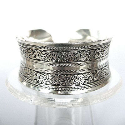 Beautiful! Tibetan Tibet Silver Totem Bangle Cuff Bracelet