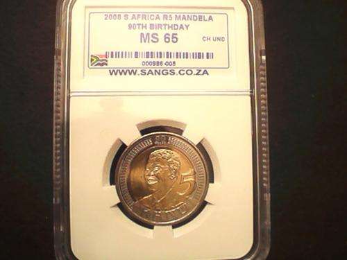 2008 Mandela R5 90th Birthday MS65