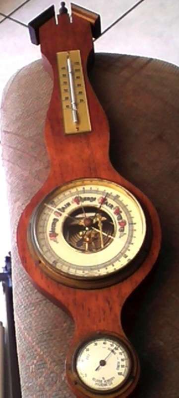 Vintage Barometer made in West Germany includes temperature gauge and humidity gauge
