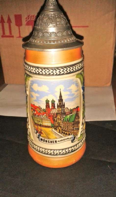 Vintage German Beer Tankard Stunning Brilliant Condition