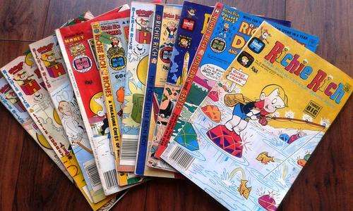 Collection of 10 rare Harvey comics Ritchie Rich