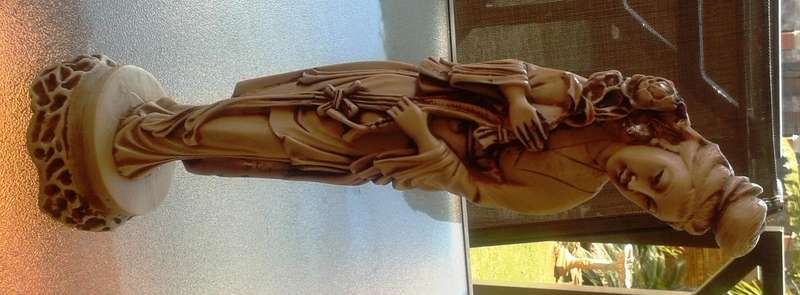 Large Stone Carved Ornamental Figuirine
