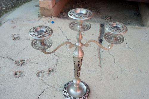 Candle holder Pewter?
