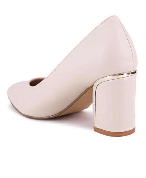 BLOCK HEELS - NUDE SIZE 3 4 5 6 7