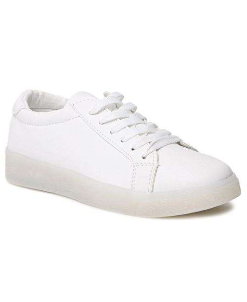 LADIES' CASUAL SNEAKERS - WHITE