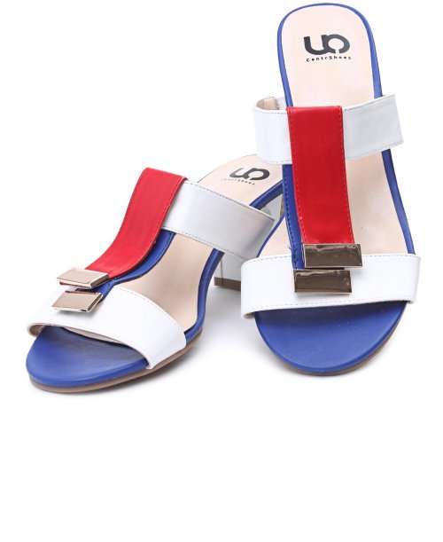 BLOCK HEELS - WHITE