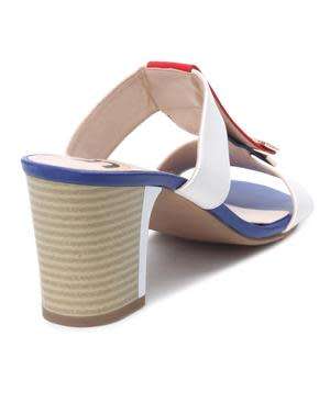 BLOCK HEELS - WHITE