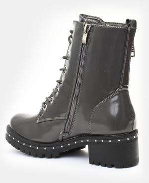 MID CALF BOOTS - GREY SIZE 3 4 5 6