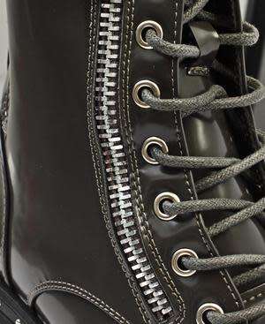 MID CALF BOOTS - GREY SIZE 3 4 5 6